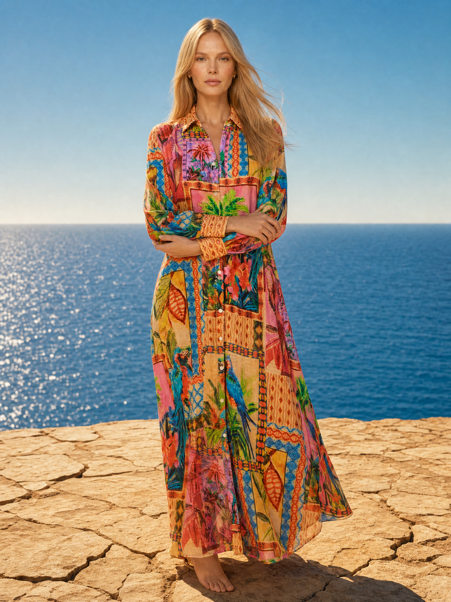 Rochie lunga Mariposa